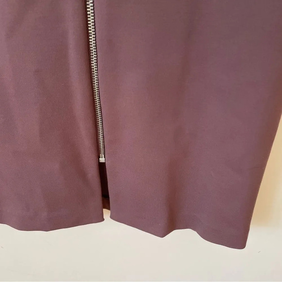 RW&co mauve stretch zip front cocktail / work dress size medium - Picture 4 of 5